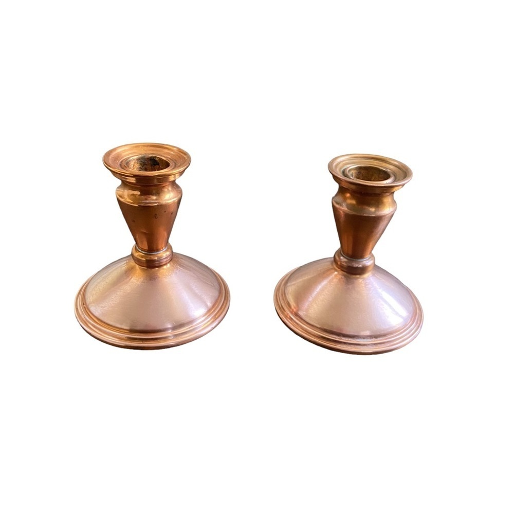 Copper Candle Holder with Felt Bottom by Coppercraft Guild, Vintage - Picture 3 of 5